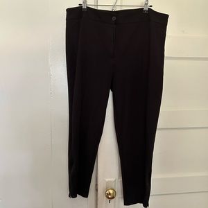 Betabrand woman’s black suit-pant, size XXL. Pockets and zipper on pant leg.